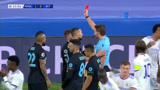 Barella RED CARD Vs Real Madrid 🟥 [upl. by Ahtaela636]