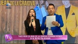 Teo ShowTheo Rose si Jean de la Craiova un duo spectaculos Schimba ritmul si se intrec in versuri [upl. by Ettelrac]