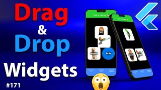 Flutter Tutorial  Drag amp Drop Widgets  Draggable amp DragTarget [upl. by Akenahc]