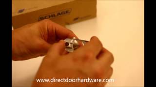 Adjusting a Schlage Residential Door Knob Latch [upl. by Naimaj981]