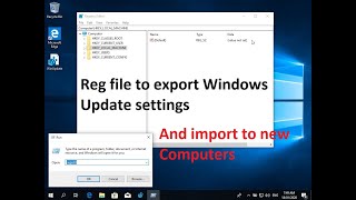 Use registry file to configure Windows Update settings  reg key [upl. by Burlie]