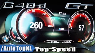 BMW 6 Series GT 640d xDrive 0260kmh ACCELERATION amp TOP SPEED by AutoTopNL [upl. by Dorweiler]