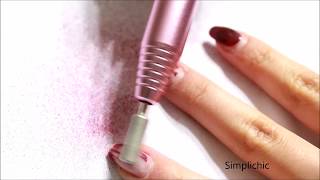 How to Remove Gel Polish with a Nail Drill and Review [upl. by Maril75]