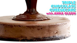 Annas Triple Chocolate Cheesecake Recipe UNCUT [upl. by Emawk]