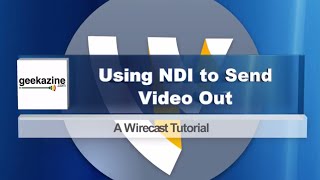 Use Newtek NDI to Send Video Out of Wirecast [upl. by Arrehs179]