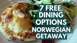 Norwegian GETAWAY Cruise Complimentary Dining Options and Review [upl. by Nagek]