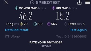 Ufone vs Jazz internet speed test [upl. by Atrice287]