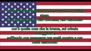 Inno nazionale degli Stati Uniti dAmerica  National Anthem USA ENIT Testo [upl. by Reivax]