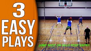 3 EASY and EFFECTIVE Youth Basketball Plays [upl. by Ignace449]