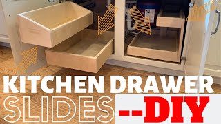 DIY Kitchen Drawers  Slides [upl. by Viking]