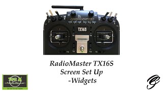 RadioMaster TX16S Screen Set Up  Widgets [upl. by Zerdna]