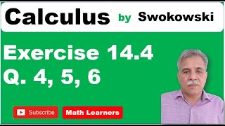 Calculus by Swokowski Exercise 144 Q 4 5 6 [upl. by Rednazxela]