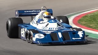 Legendary 6wheeled 1977 Tyrrell P34 F1 Car at Imola Circuit [upl. by Erreipnaej767]