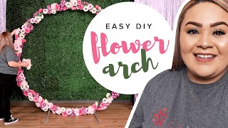 Easy DIY Floral Arch Backdrop [upl. by Britteny]