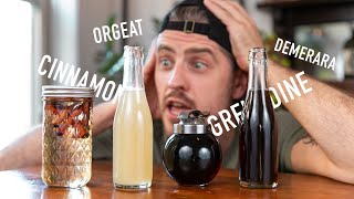 4 EASY to Make Cocktail Syrups  grenadine amp orgeat [upl. by Ynnavoeg486]