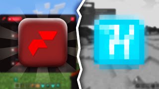 Normal VS Hacked Client Minecraft Bedrock [upl. by Gladis128]