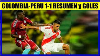 COLOMBIA vs PERU 11 RESUMEN y GOLES AMISTOSO en CARTAGENA [upl. by Ehttam507]