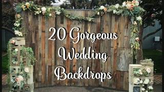 20 Wedding Backdrop Ideas [upl. by Leede568]