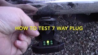 How To Test 7 Way Trailer RV electrical Plug [upl. by Eddi]