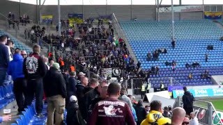 1FC Magdeburg  Lok Leipzig Ankunft der Lok Fans im Stadion [upl. by Sheena811]