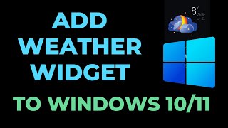 how to add weather widget to windows 10 [upl. by Esmerelda]