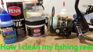 How I clean my fishing reel and do regular maintenance [upl. by Eillas]