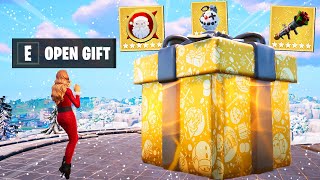 The MYTHIC PRESENT ONLY Challenge in Fortnite [upl. by Pontias449]