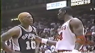 Dennis Rodman Defense on Hakeem Olajuwon  1995 NBA WCF [upl. by Okram]