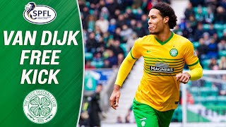 Virgil Van Dijk Scores Sensational FreeKick  SPFL [upl. by Feinleib859]