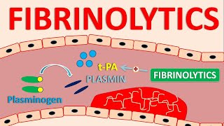 Fibrinolytics  Tissue plasminogen activators [upl. by Adneram]