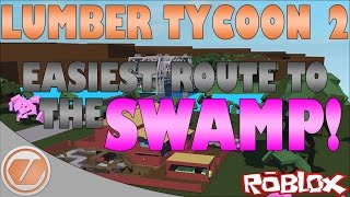 ROBLOX  LUMBER TYCOON 2 TUTORIAL  EASIEST WAY TO GET TO SWAMP WITH A VEHICLE [upl. by Harvard]