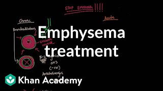 Emphysema treatment  Respiratory system diseases  NCLEXRN  Khan Academy [upl. by Weinman]