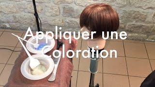 Coloration cheveux les bases de lapplication [upl. by Enyamert]