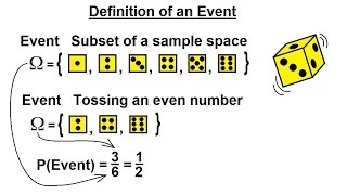 Probability amp Statistics 4 of 62 Definition of Events [upl. by Elsi683]