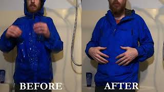 How to ReWaterproof a Raincoat  DWR and SeamSeal Tutorial [upl. by Eehtomit]