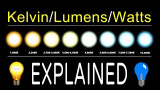 How To Chose LED Bulbs  Kelvin Lumens amp Watts EXPLAINED [upl. by Nilknarf]