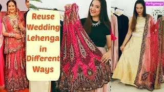 How to Reuse Bridal Lehenga in different ways  Perkymegs [upl. by Elorac773]