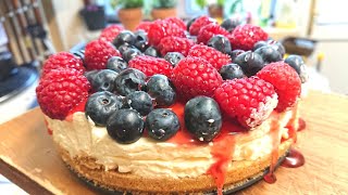 MARY BERRYS AMERICAN STYLED CHEESECAKE  NO BAKE CHEESECAKE [upl. by Esaj760]