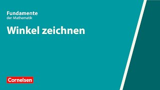 Winkel zeichnen  Fundamente der Mathematik  Erklärvideo [upl. by Dj]