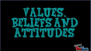 Values Beliefs and Attitudes Definitions [upl. by Joella553]