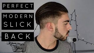 Mens Hair  Perfect Modern Slick Back  Hanz De Fuko [upl. by Attenwad]