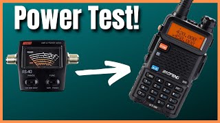 Baofeng GT5R Power Test  Ham Radio [upl. by Anidem141]