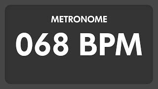 68 BPM  Metronome [upl. by Quintin625]