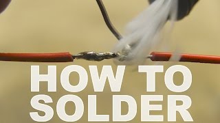 How To Solder A Strong Splice [upl. by Romilda]