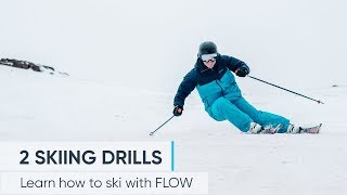 2 Skiing Drills To Help IMPROVE YOUR TECHNIQUE [upl. by Truelove]