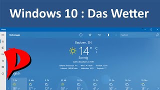 Windows 10  kleine Helferlein  Das Wetter [upl. by Hasina793]