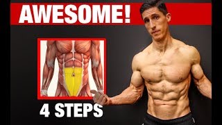 4 Steps to Awesome LOWER ABS Works Every Time [upl. by Elesig622]