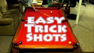 Easy Pool Trick Shots  Beginner Level [upl. by Anaillil448]