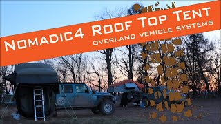 How big of a Roof Top Tent can you fit on a Gladiator Nomadic 4 from Overland Vehicle Systems OVS [upl. by Ydissak]