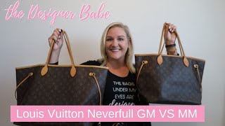 Louis Vuitton Neverfull MM vs GM Comparison [upl. by Pittman286]